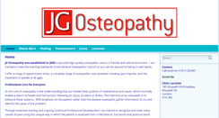 Desktop Screenshot of jgosteopathy.co.uk