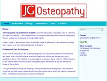 Tablet Screenshot of jgosteopathy.co.uk